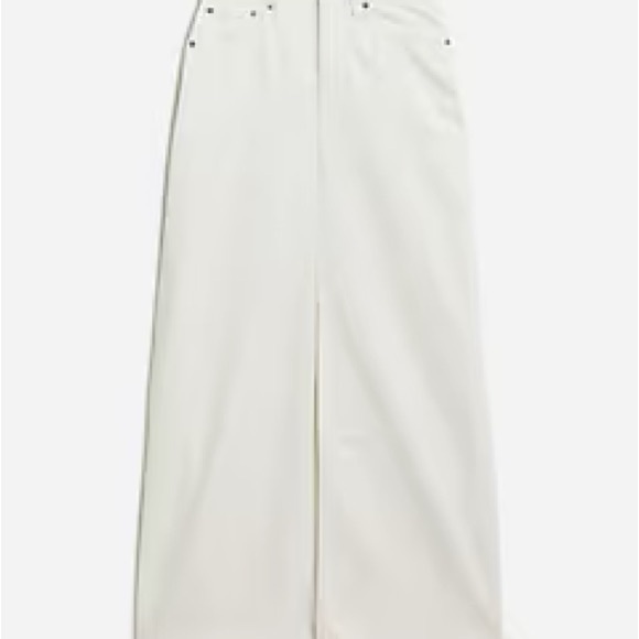 NWT J. Crew Denim maxi skirt in white - sz 29 🤍🤍🤍 - Picture 6 of 6